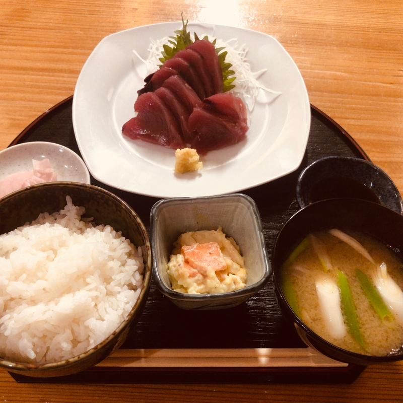 カツオ刺身定食(えん)