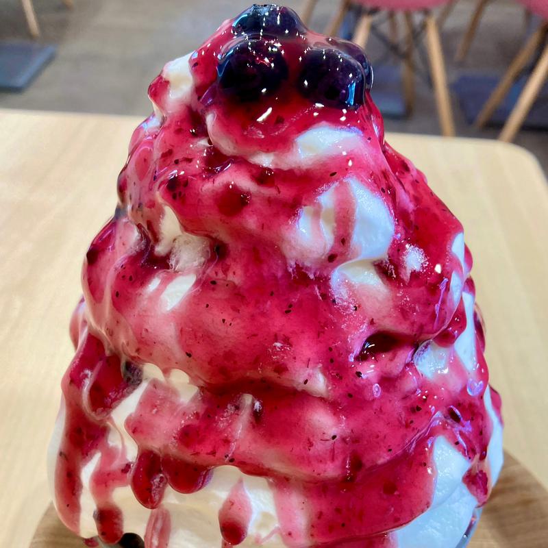 かき氷（ブルーベリー）(たい焼き あかり)