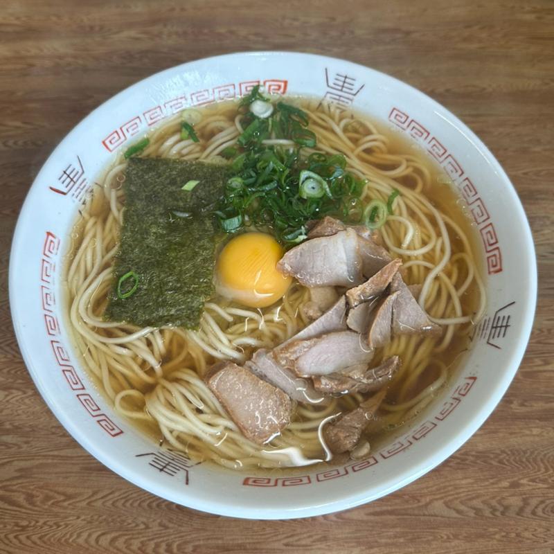 月見ラーメン(福ちゃんラーメン 本店)