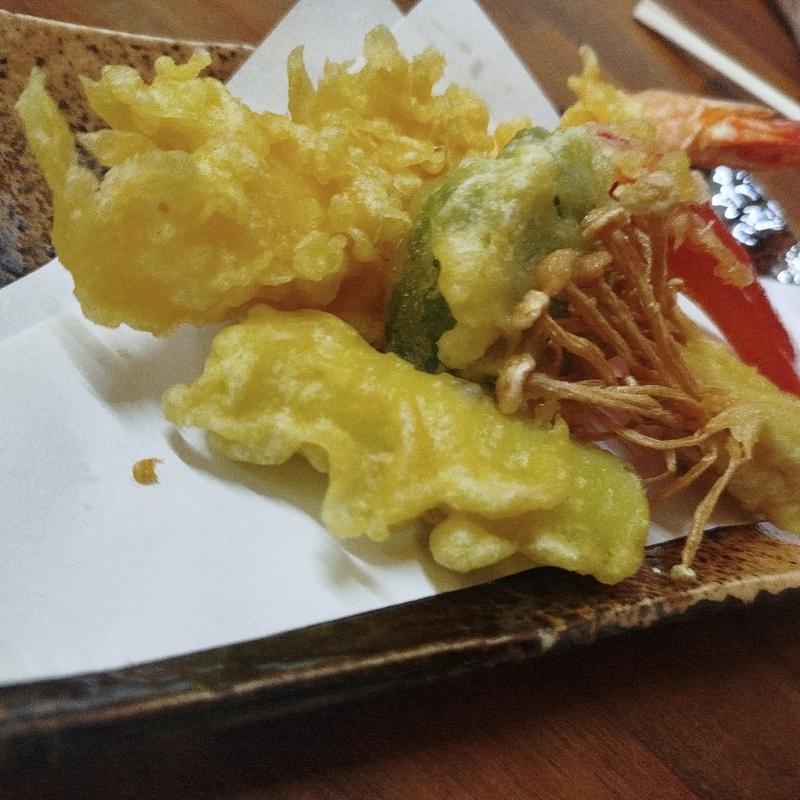 海老天盛り合わせ(つけ汁家 安曇野 )