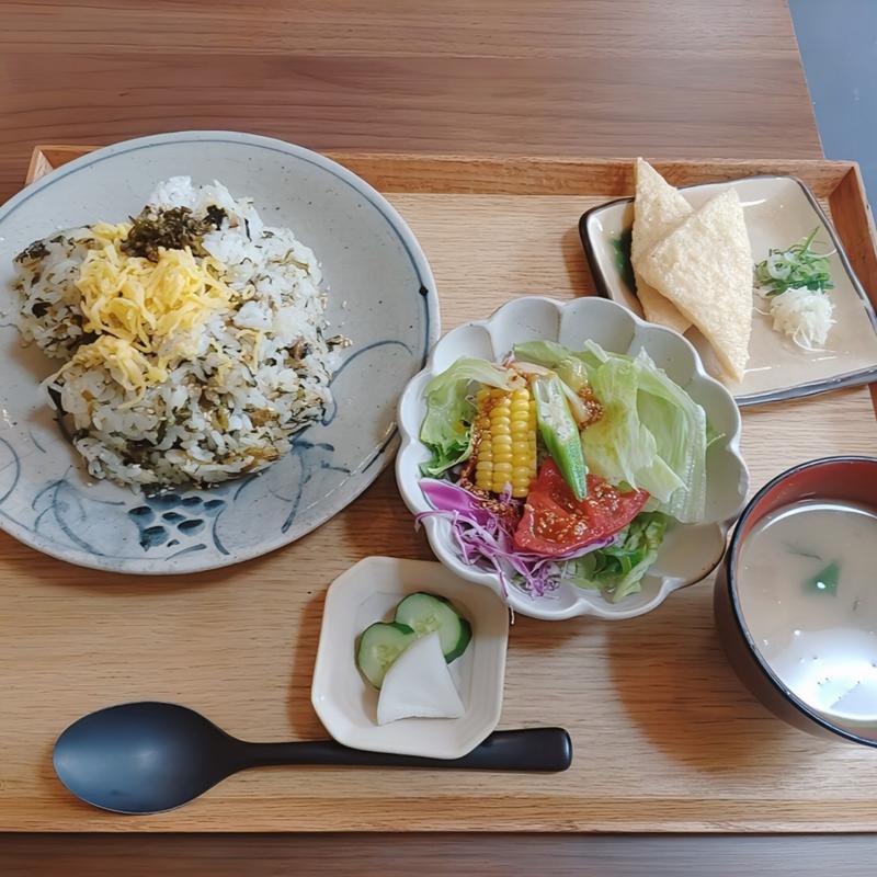 高菜めしセット(かまど 竈門)