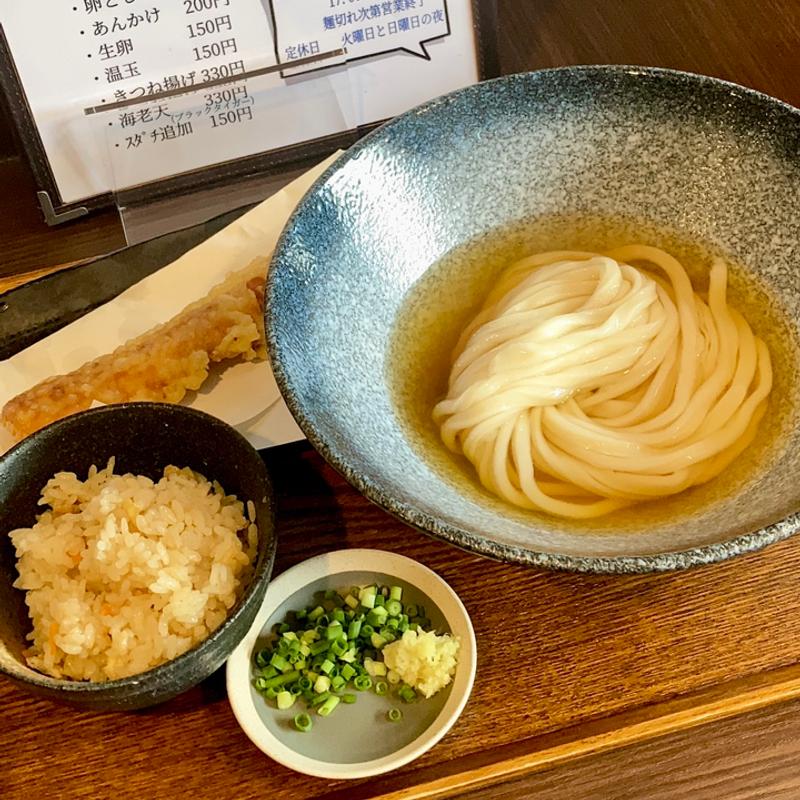 オープン記念 感謝価格の500円うどんセット(うどん大師空海)