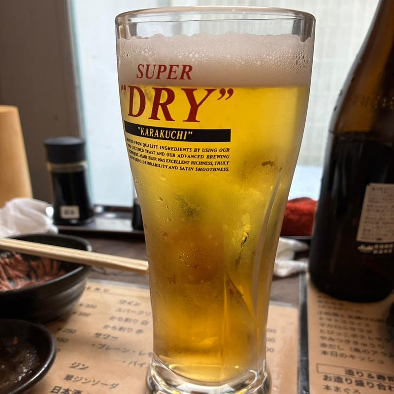 生ビール(立ち飲みやみー)