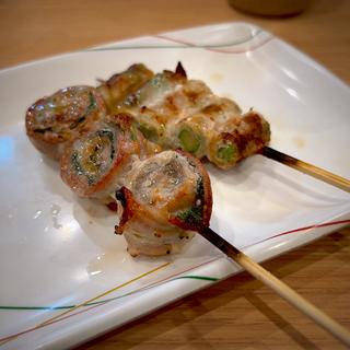豚しそ巻き＆豚アスパラ巻き(串鳥 仙台駅西口店 )