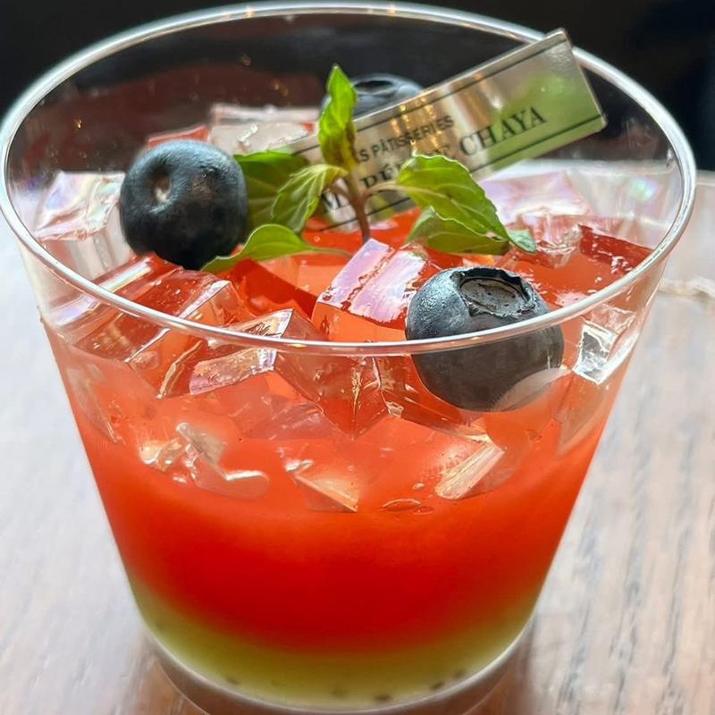 すいかとキウイのジュレ(パティスリー ラ・マーレ・ド・チャヤ 逗子店)