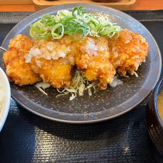 ねぎおろしからあげ定食(からやま 大東赤井店)