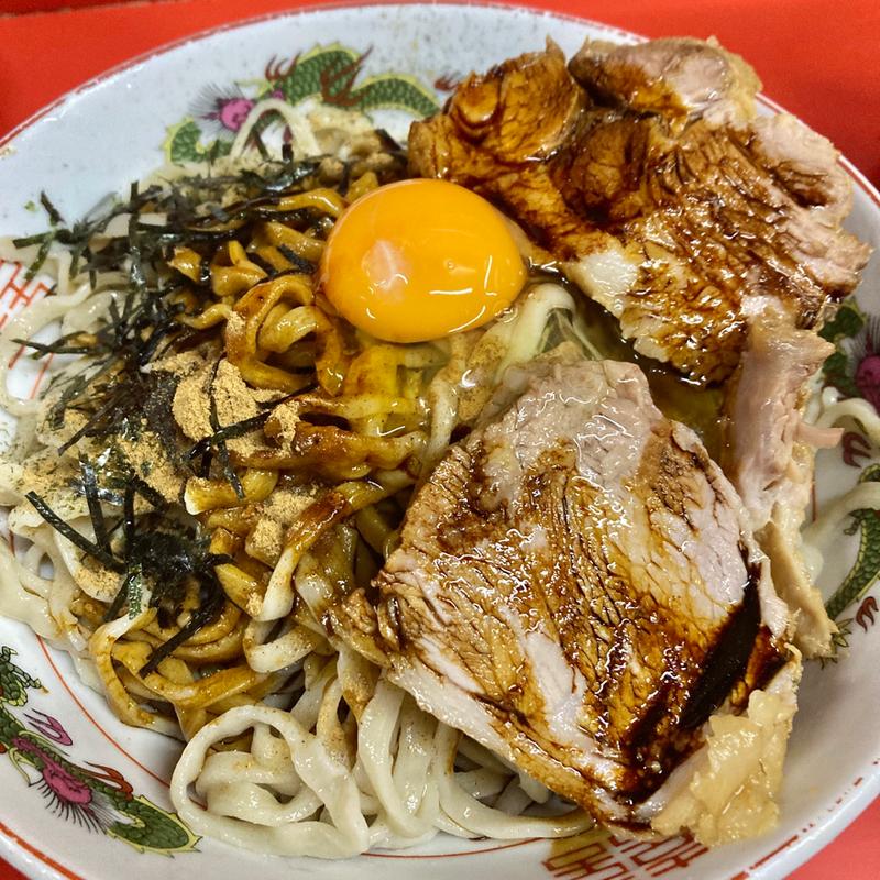 冷し釜玉ブラック 並✨️(ラーメン二郎  京都店)