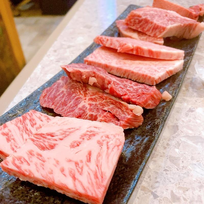 特選盛り定食(あみ焼ハウス せせらぎ)