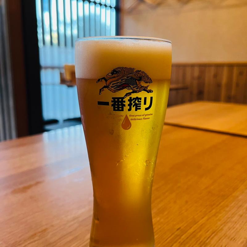 生ビール（キリン一番絞り）(やきとり 鳥や)