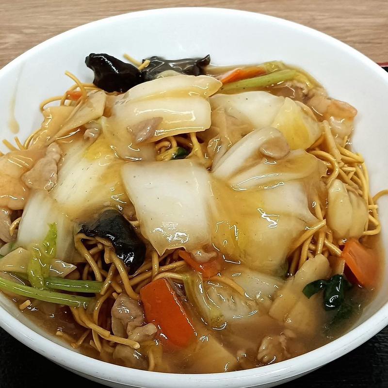 五目餡掛け固焼きそば(たきふく)