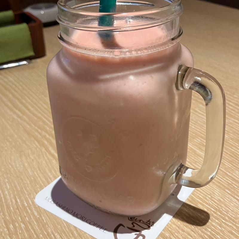 いちごバナナスムージー(むさしの森珈琲 豊橋江島店)