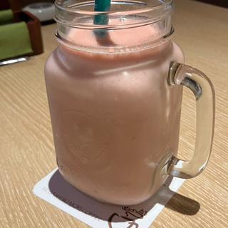 いちごバナナスムージー(むさしの森珈琲 豊橋江島店)