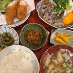 胡麻アジと鶏ササミフライ御膳