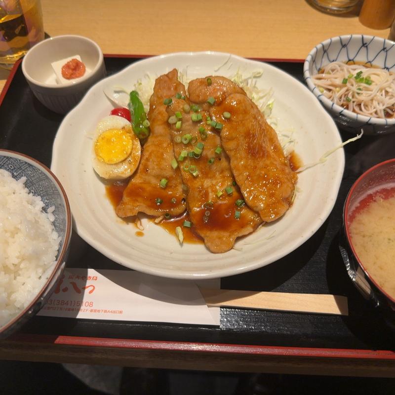 生姜焼き定食(百八つ)