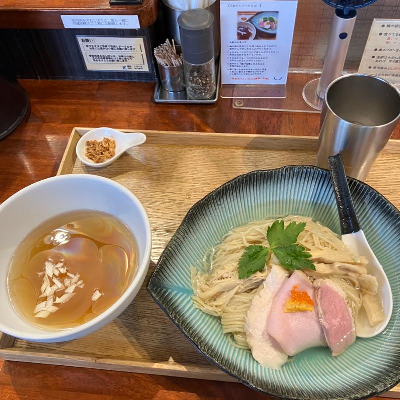 冷製出しのつけそば(麺処しろくろ)