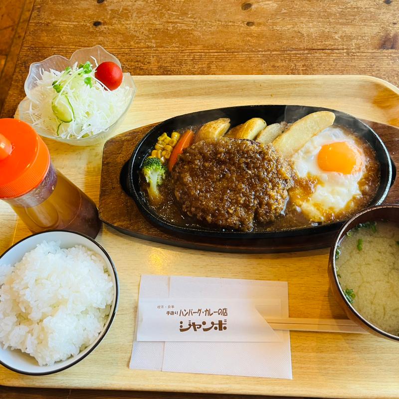 ハンバーグ定食 ジャポネソース(ジャンボ )