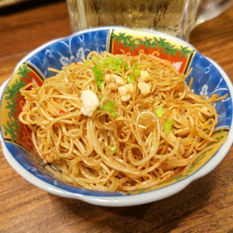 香港風おつまみ海老麺(焼売スタンド きんぎょ)