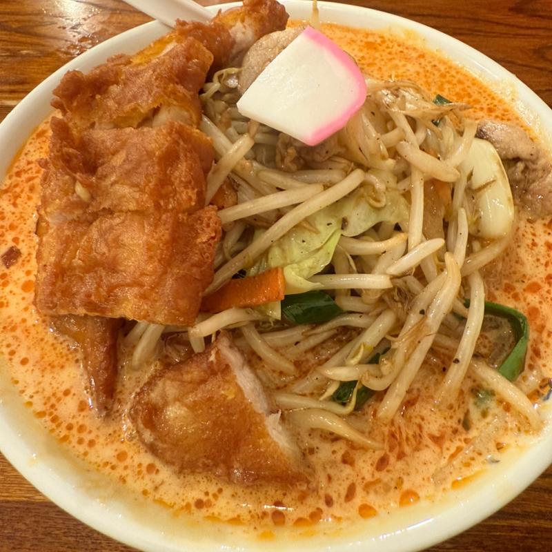 辛いパイコータンメン(極濃湯麺 フタツメ 貝沢店)