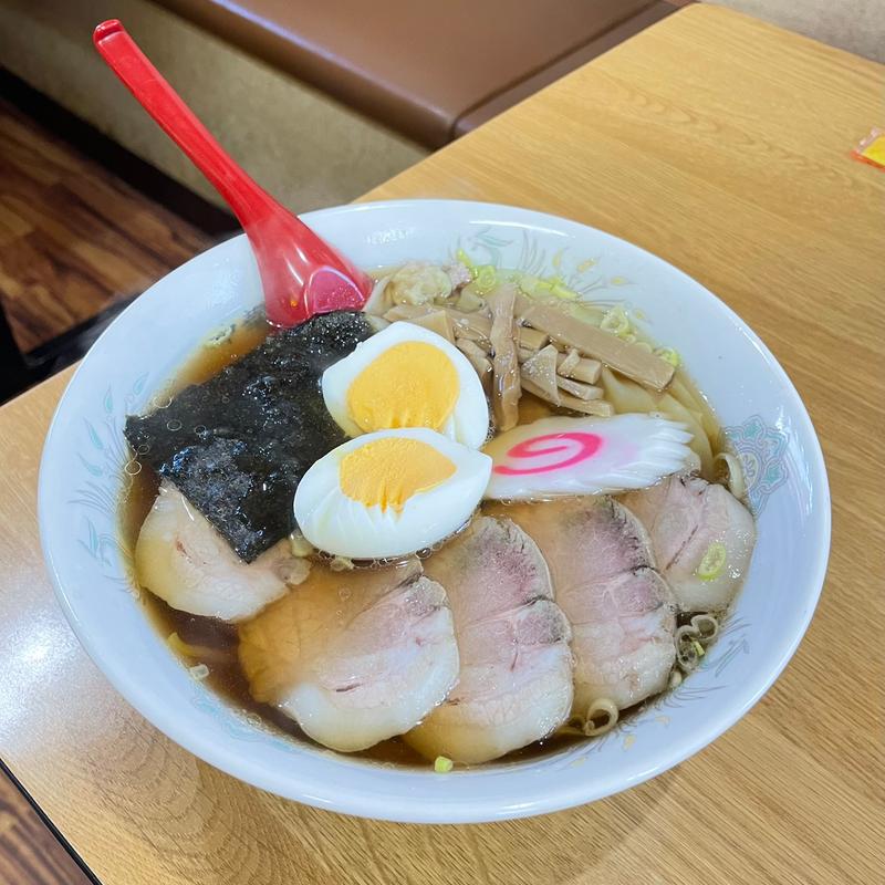 チャーシューワンタンメン＋茹で玉子(藤龍)