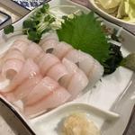 白子産キスの刺し身