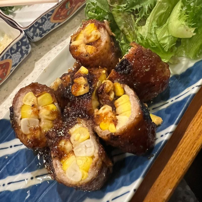 肉巻きとうもろこしの照り焼き(とりさだ)