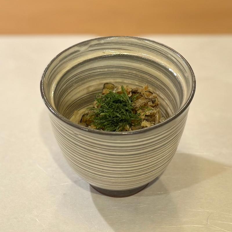 鱧皮の飯蒸し(ひろ作 （ひろさく）)