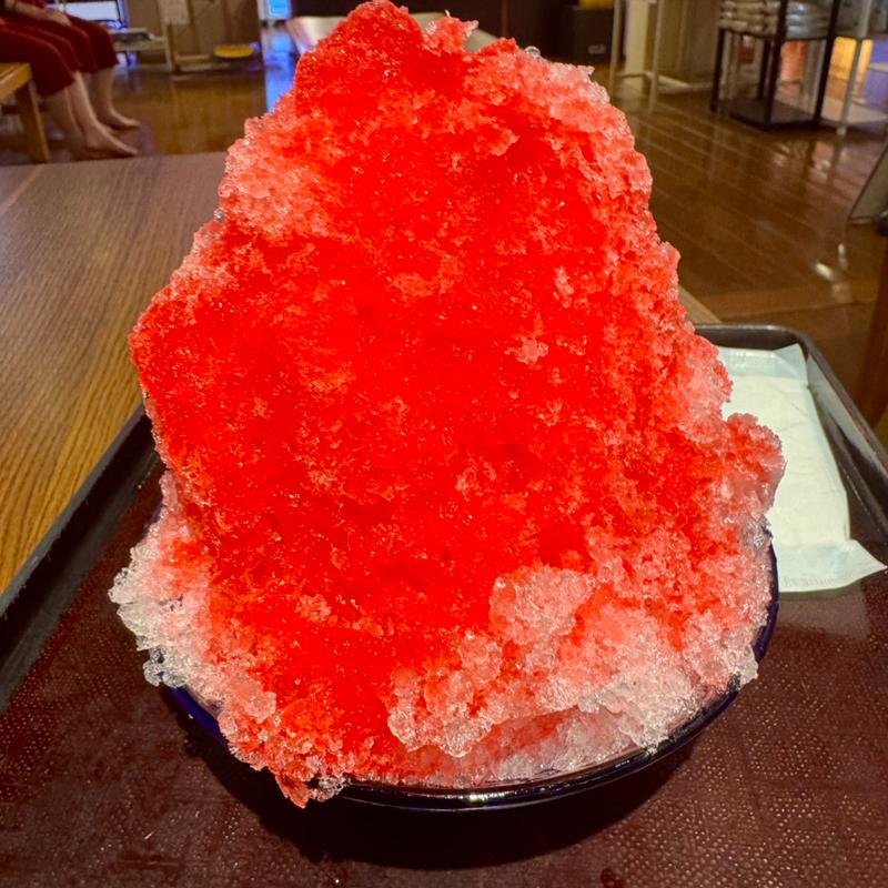 かき氷イチゴ(湯快のゆ レストラン)