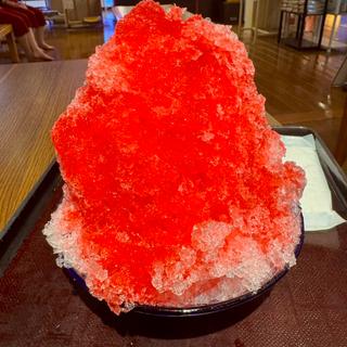 かき氷イチゴ(湯快のゆ レストラン)