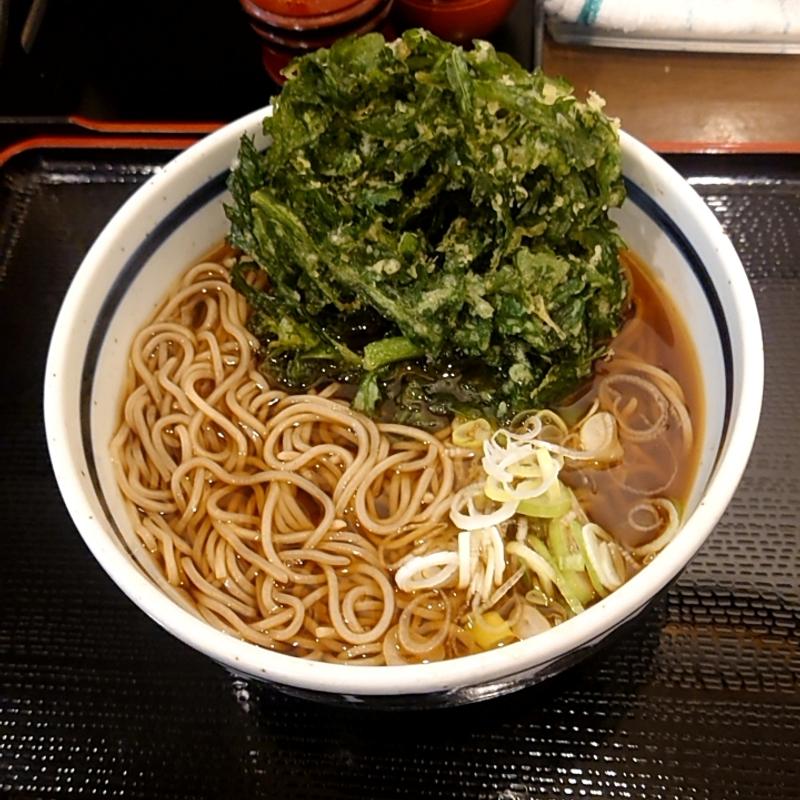 春菊天そば(蕎麦一心たすけ 日本橋店)