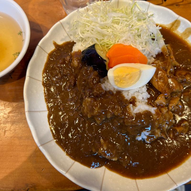 あいがけ盛りカレー(カレーショップ きよ )