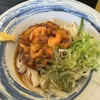 冷やしかき揚げきしめん