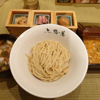 鴨つけそば上と飲める親子丼(らーめん 鴨to葱)