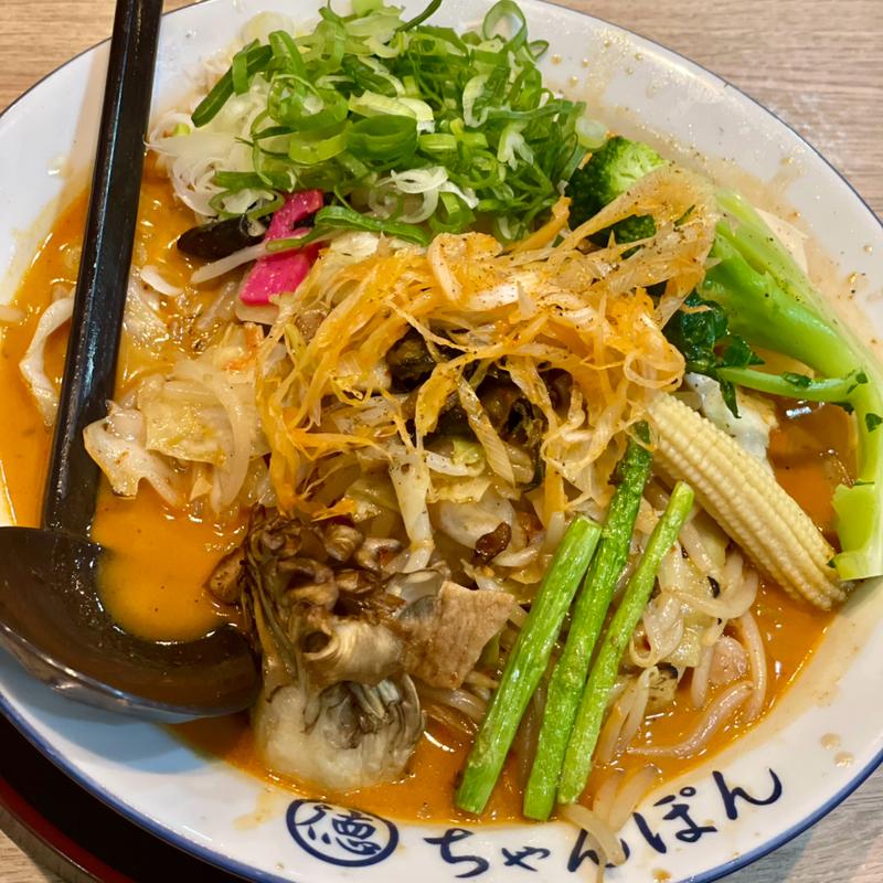 野菜たっぷりねぎだく赤ちゃんぽん(ちゃんぽん一鶴 北広島店)