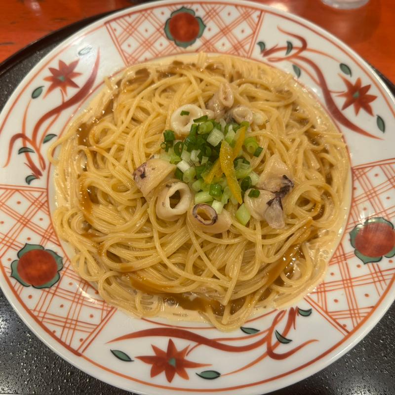 塩辛のクリームチーズパスタ(洋麺屋 五右衛門 高田馬場店)