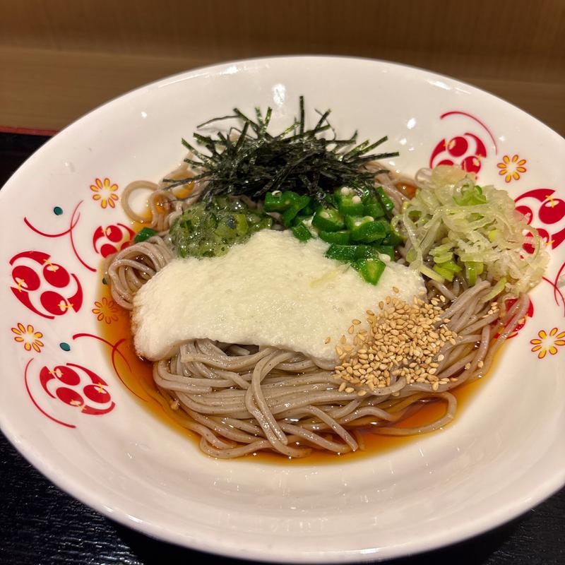 山形だし夏野菜のネバトロそば(いろり庵きらく 南浦和)