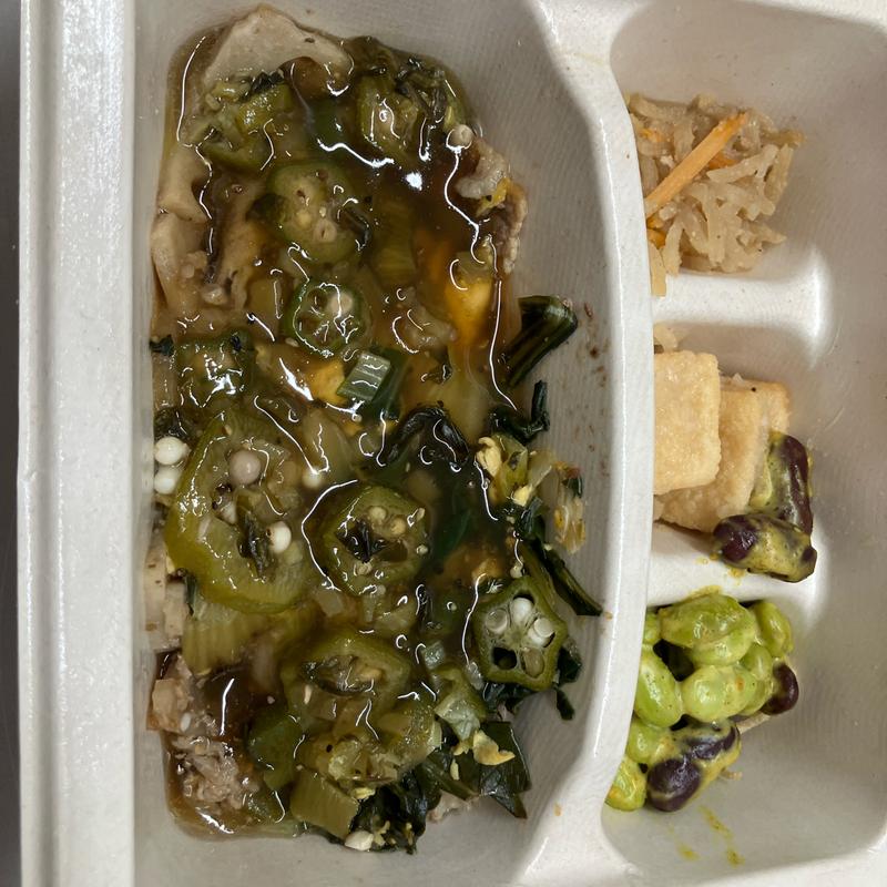 日替わりランチ　スタミナ全開アンガス牛の黒胡椒仕立て(ナッシュ株式会社)