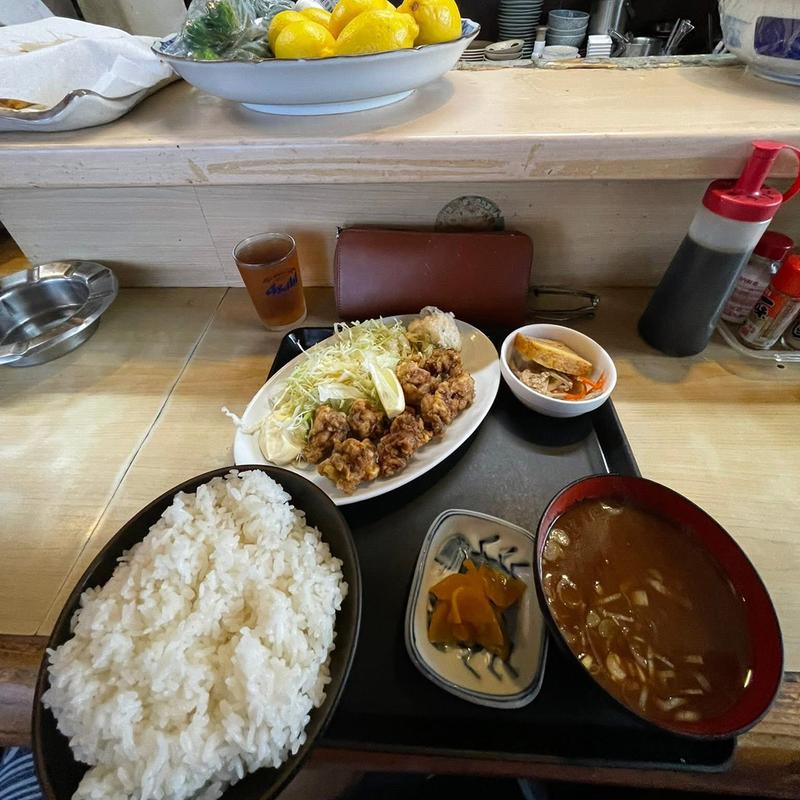 唐揚げ定食(道風)