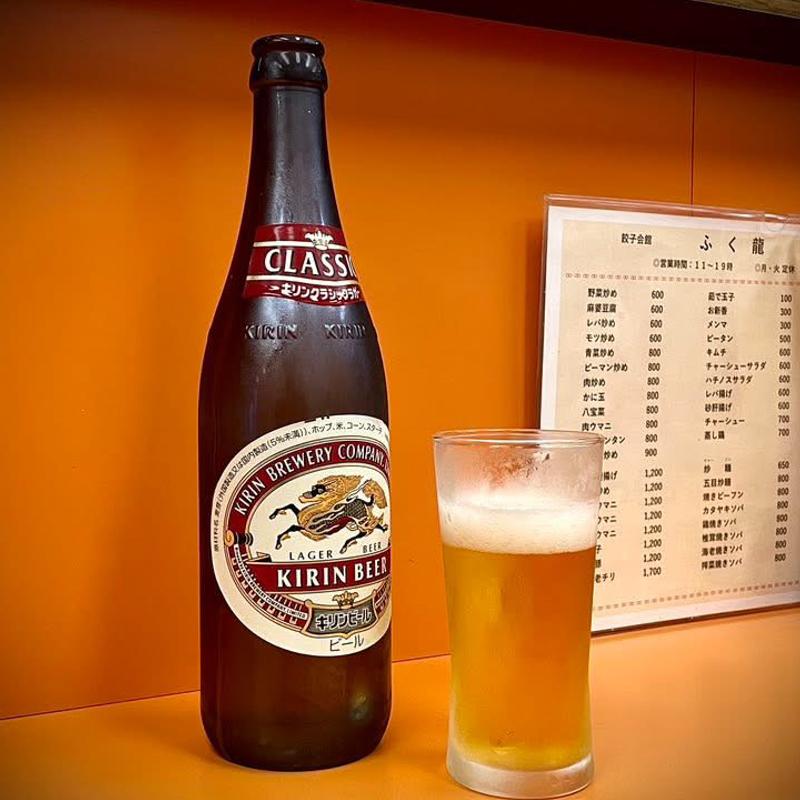 ビール(餃子会館ふく龍)