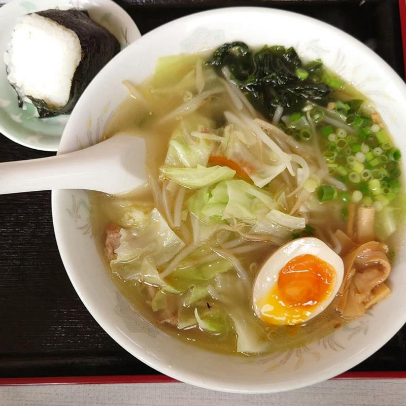 タンメン チャーシューおにぎり(高田食堂 )