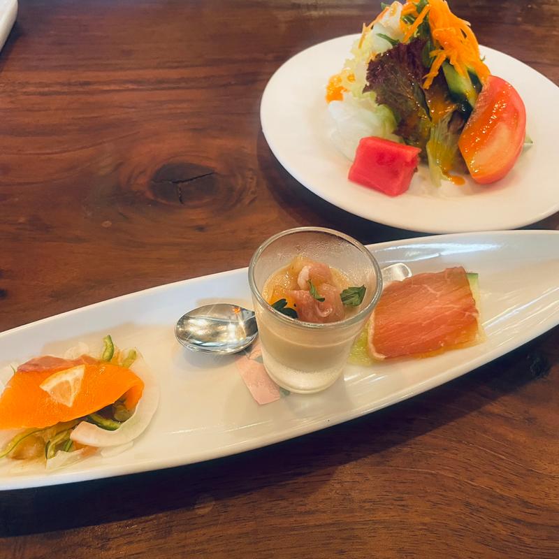 前菜とサラダ(ベル・リヴィエール )