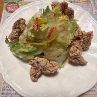 唐揚げサラダ