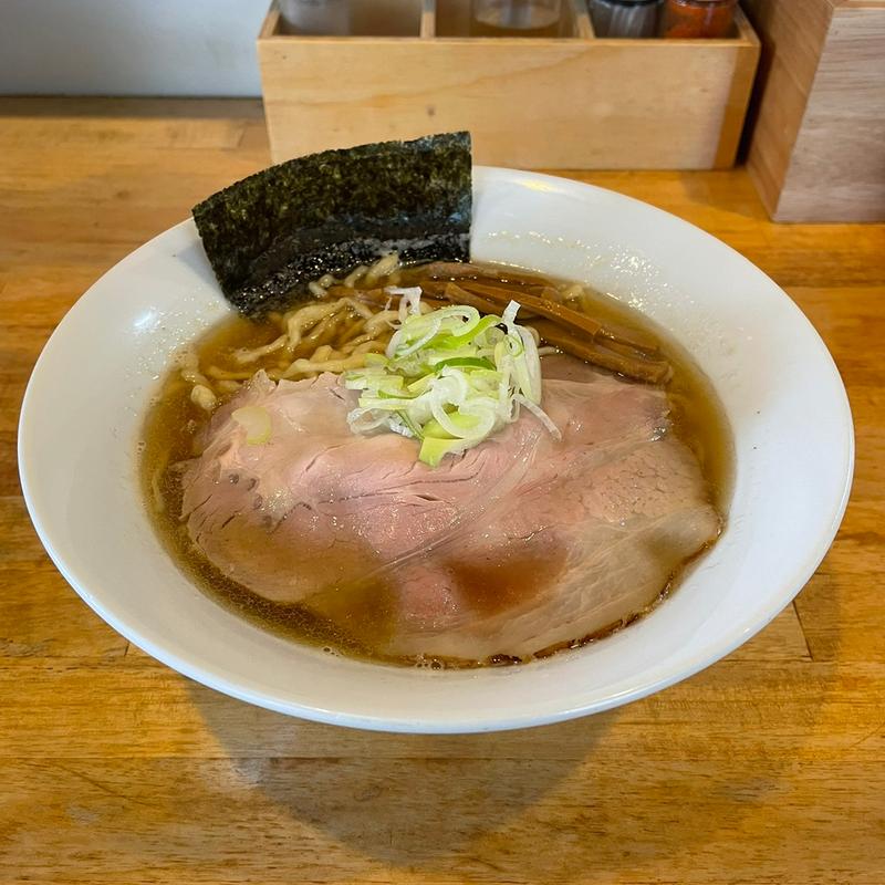 太麺の煮干しそば(中華蕎麦 會)