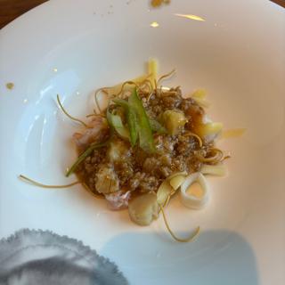 湯葉と豚煮込みソースかた焼きそば(WASHOKU 蒼天 SOUTEN /ザ・プリンスギャラリー 東京紀尾井町)