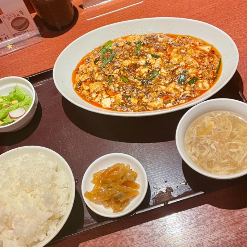 麻婆豆腐定食(中国旬菜房 幸月)