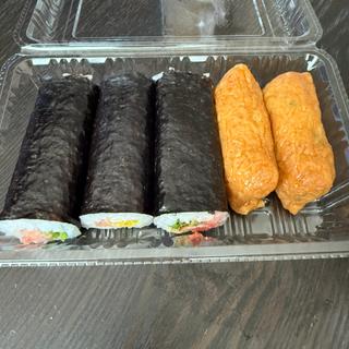 ネギトロ、とろたく　鯖明太　いなり