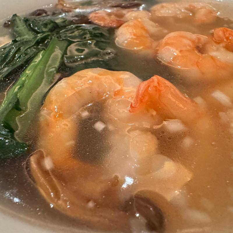 海老入りつゆそば(中国料理 桃園)