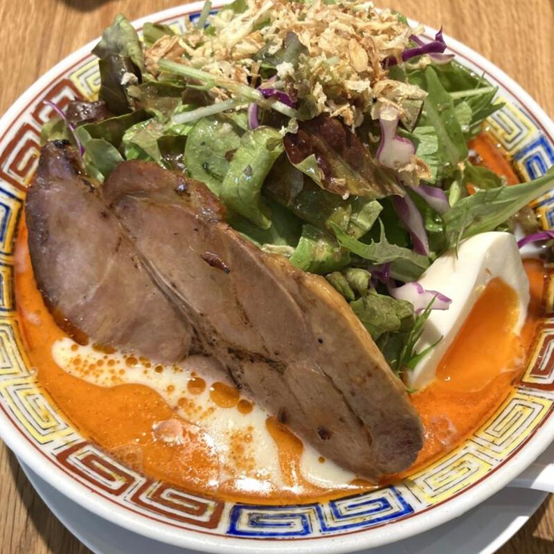 冷やしラーメン 赤(大島ラーメン あづまや 福岡店)