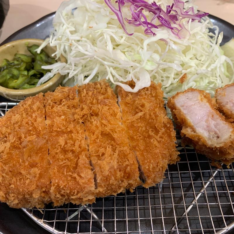 ロースカツ定食(とんかつ檍のカレー屋 いっぺこっぺ 門前仲町店)