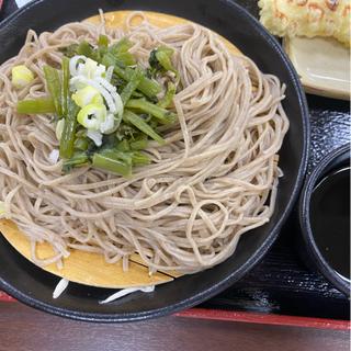 わさび菜ざるそば(小木曽製粉所 いいやま ぶなの駅店)