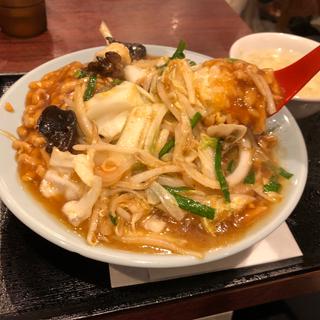 肉野菜あんかけチャーハン(肉あんかけチャーハン炒王（チャオ）吉祥寺本店)